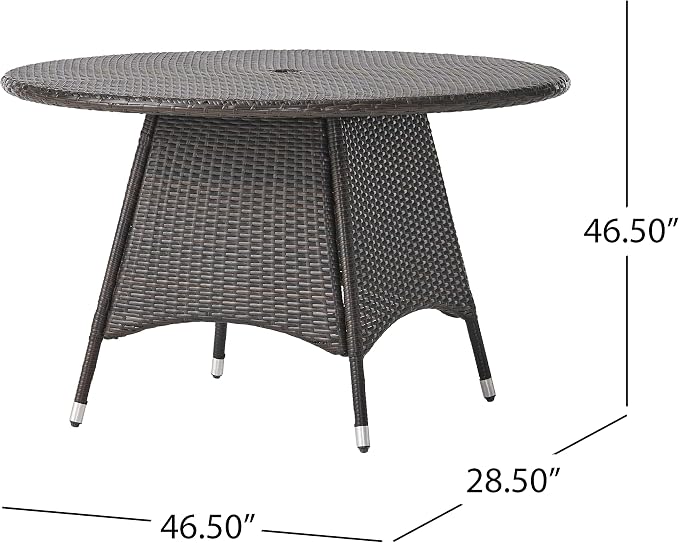 Christopher Knight Home Corsica PE Round KD Dining Table - Image 3