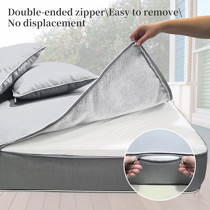 Outdoor Daybed Cushion Cover Twin, Twin Size Outdoor Daybed Mattress Bolster - Image 5