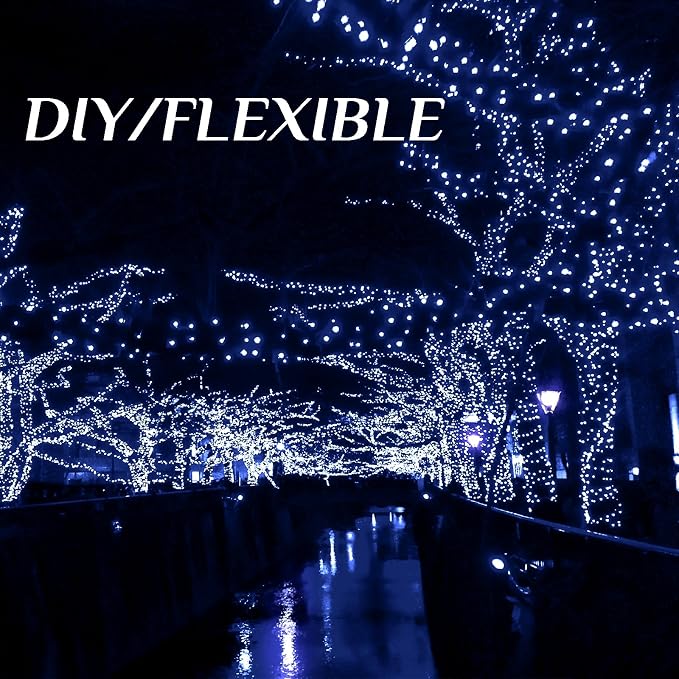 2-Pack Solar String Lights for Outside, 400 LED 144Ft Solar Fairy Lights for - Image 3