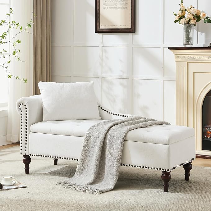 56.6" Wide Chaise Lounge Indoor - Image 2