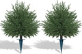 Artificial Norfolk Topiary Cedar Trees by FEELTHENEWWORLD