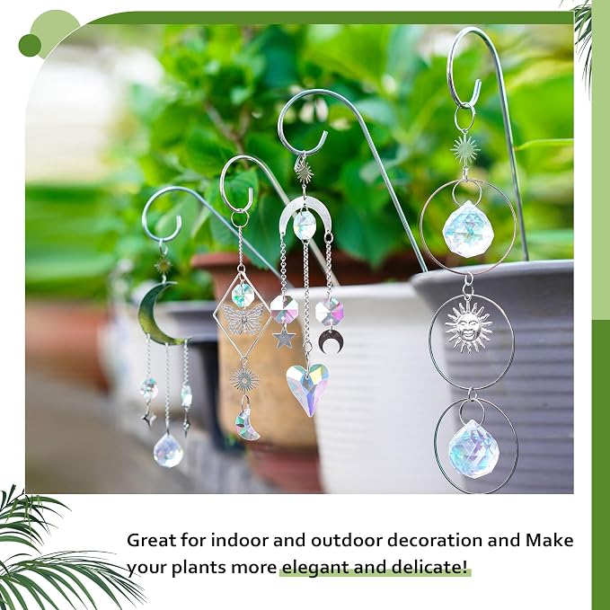 HDCRYSTALGIFTS 4 Pack Crystal Sun Catchers - Image 4