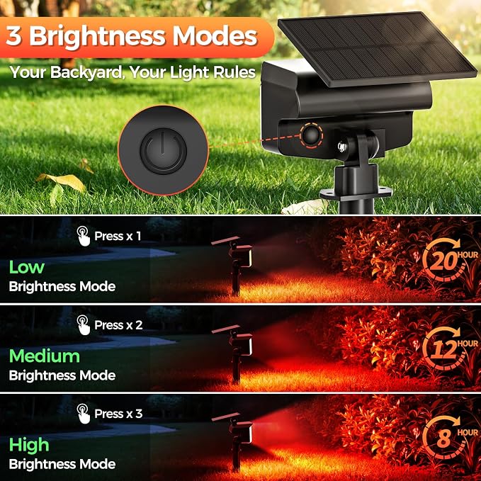 Solar Lights Outdoor Color Changing, 85 LEDs 9 Lighting Modes RGB Solar Outdoor - Image 3