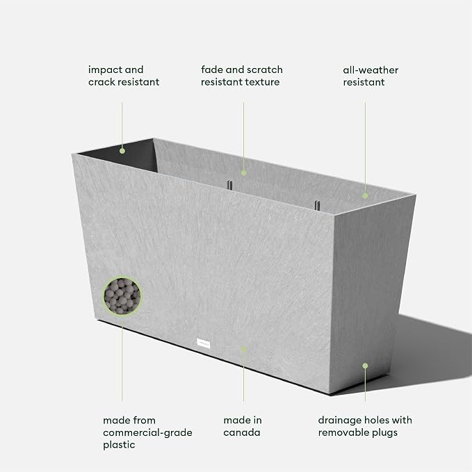 Veradek Pure Series Midori Trough Planter - Image 3