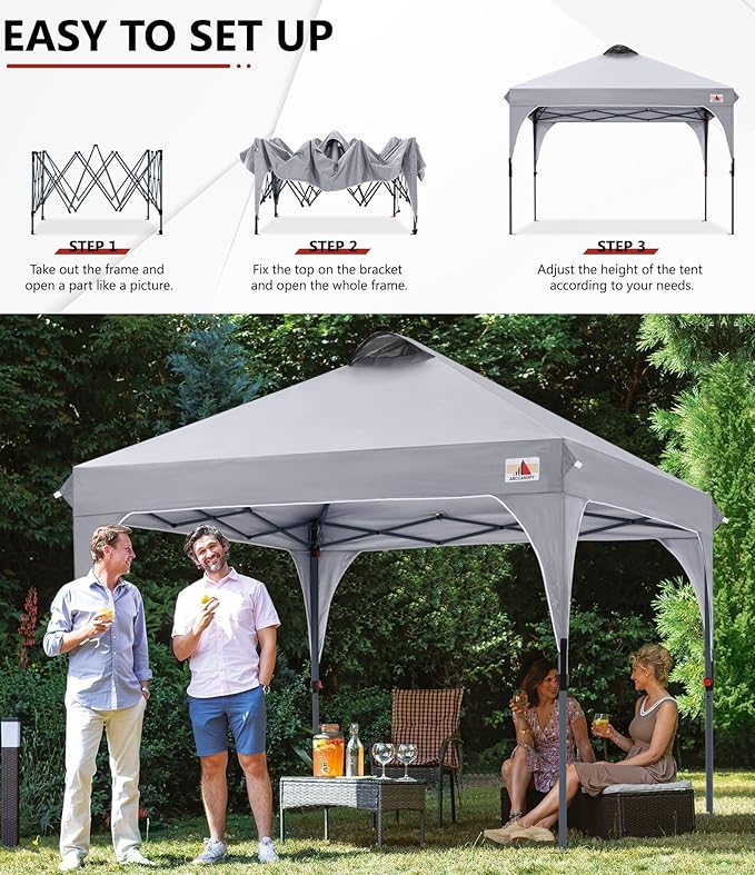 ABCCANOPY Outdoor Pop up Canopy Tent, 10x10 Instant Portable Canopy - Image 5