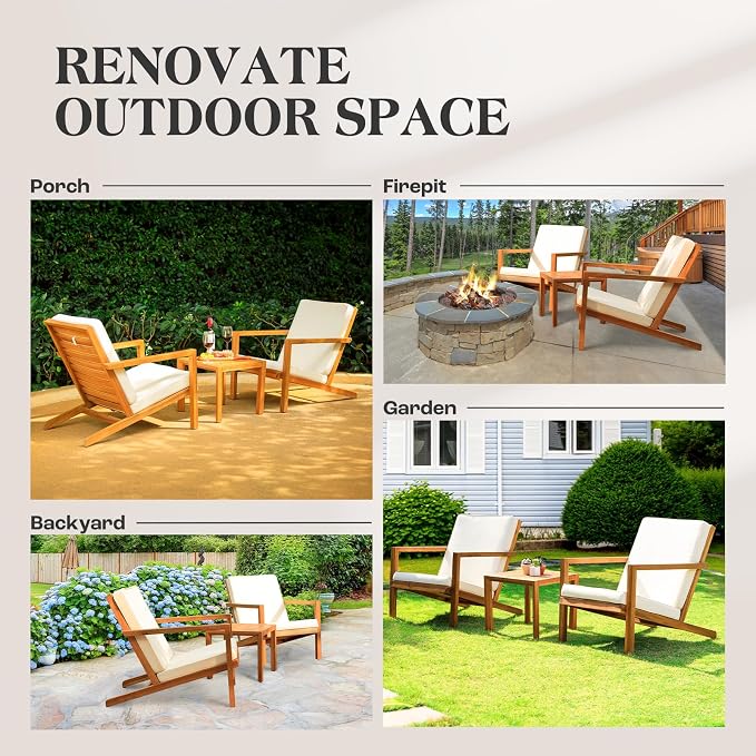 IDZO Natural 3-Piece Patio Bistro Sets - Image 8