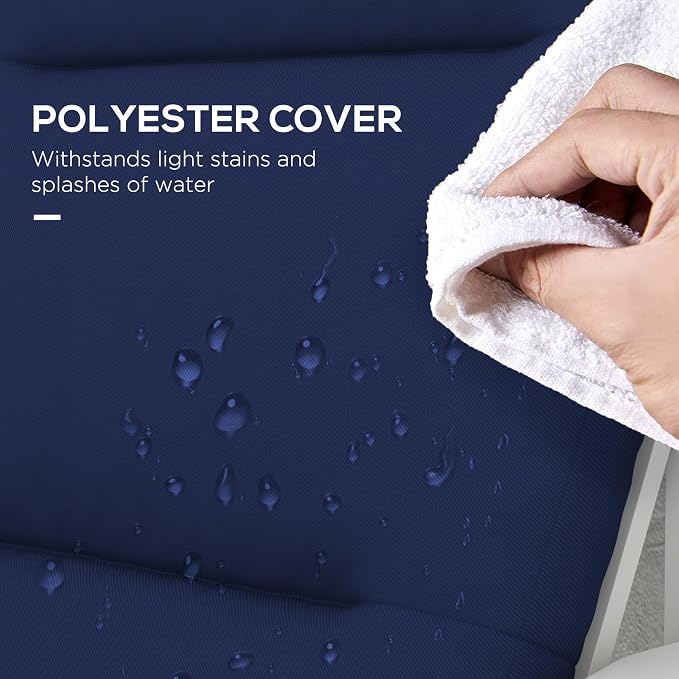 Outsunny 2 Piece Adirondack Chair Cushions, 59 x 20.5 x 2 inch Outdoor Chair - Image 5