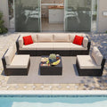 Shintenchi 7 Pieces Patio Furniture Sets Outdoor All-Weather Sectional Patio by Shintenchi