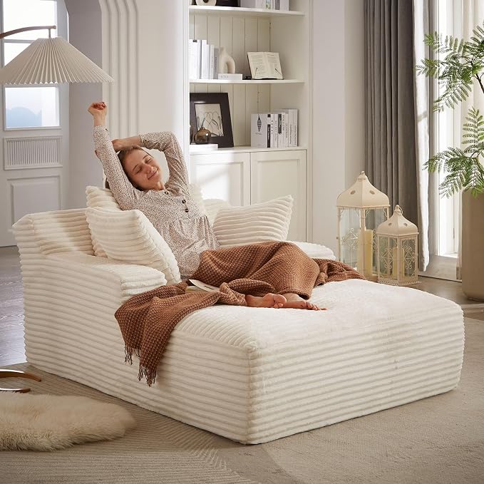 ODUWA Oversized Chaise Lounge Chair Indoor, Sofa Bed - Image 7