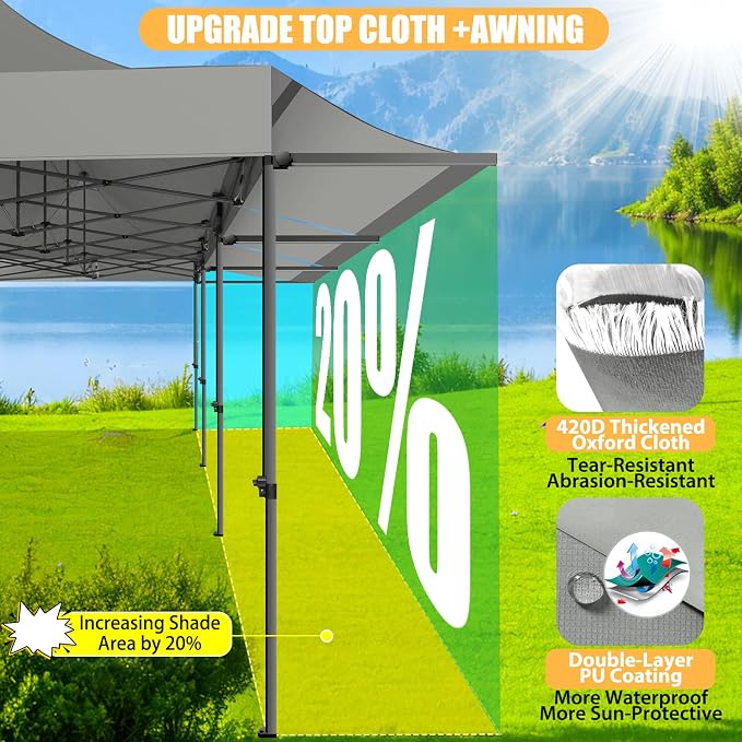 COBIZI 10x30 Pop Up Canopy Tent - Image 2