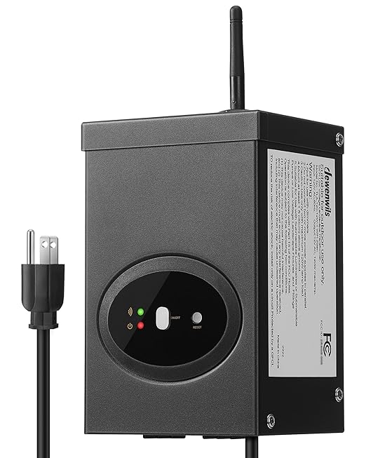 DEWENWILS Smart Low Voltage Landscape Transformer 120W, 120V AC to 12V AC by DEWENWILS