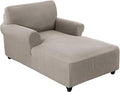 FantasDecor Chaise Lounge Cover Stretch Chair Lattice Slipcover by FantasDecor