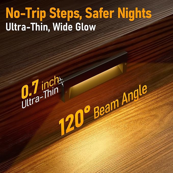 LEONLITE 12-Pack 10.6 Inch 5CCT LED Low Voltage Step Lights, 12–24V AC/DC 6W - Image 2