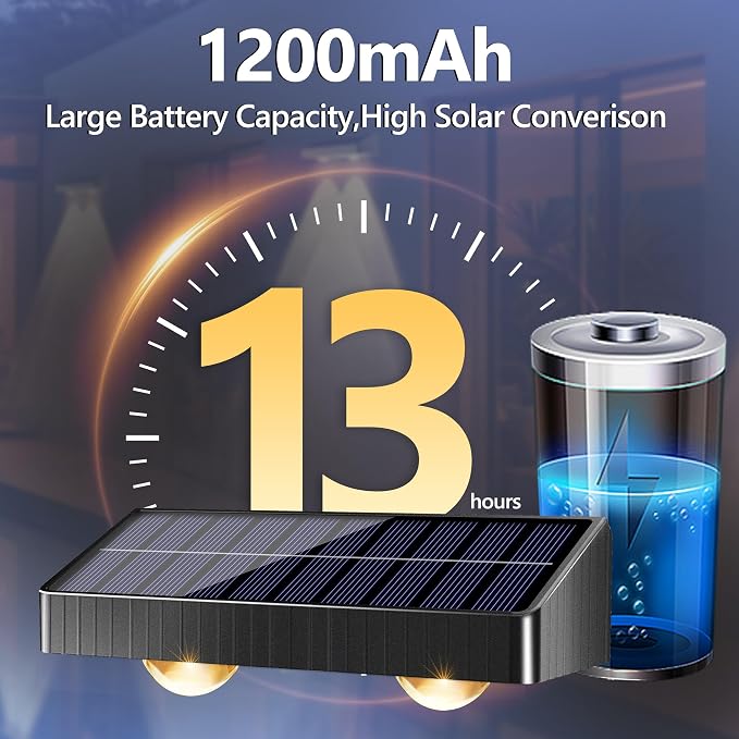 Brizled Solar Fence Lights Outdoor, 12 Pack 6 Modes 2700/4500/6500K 250ml Fence - Image 8