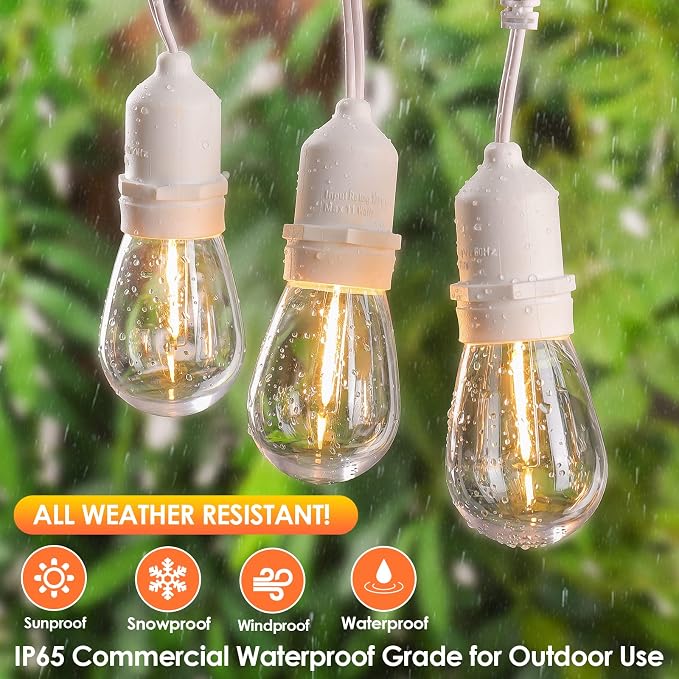 Mlambert 2 Pack 96FT Outdoor String Lights - Image 3