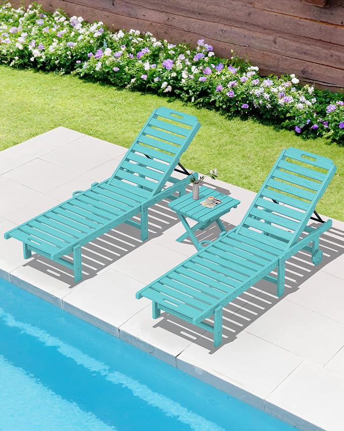 SERWALL Folding Outdoor Side Table Set of 4, Small Adirondack Side Table - Image 10