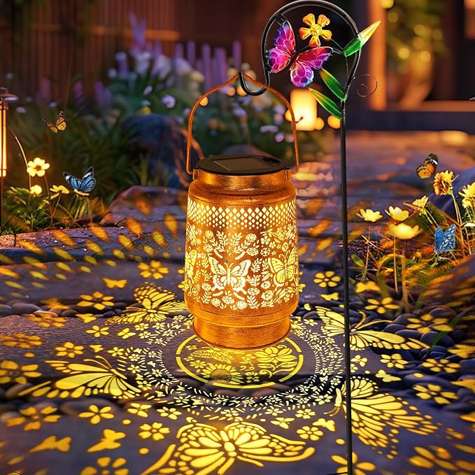 Solar Lanterns Outdoor Butterfly Garden Decor, Gifts - Image 9