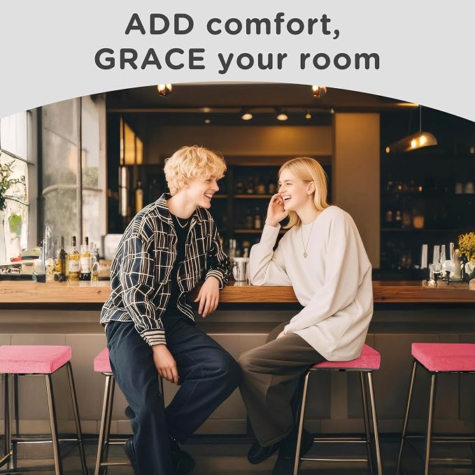 AddGrace Anti-Slip Bar Stool Cushions Square Bar Stool Seat Cushions - Image 6