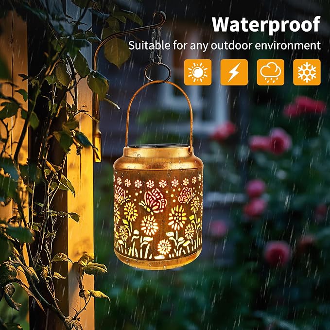 Brizled Butterfly Solar Lantern Lights - Image 6