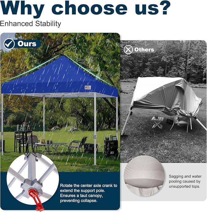 MASTERCANOPY Pop Up Canopy Tent Commercial Grade 10x10 Instant Shelter - Image 5