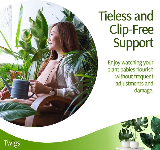 Plant Support Stakes for Indoor & Outdoor Use, Durable Trellis Alternative for - Image 3