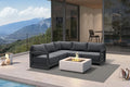PURPLE LEAF Patio Furniture Set L-Shaped Outdoor Couch by Unknown