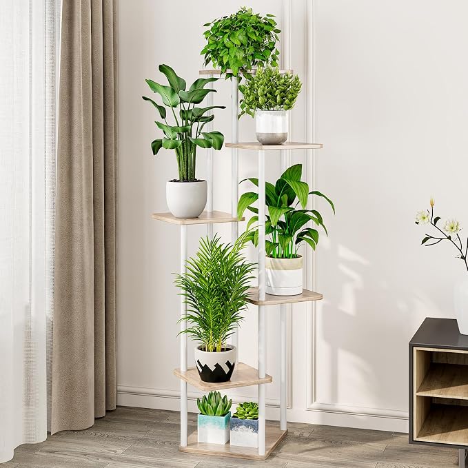 AZERPIAN Plant Stand 6 Tier Indoor Metal Flower Shelf - Image 2