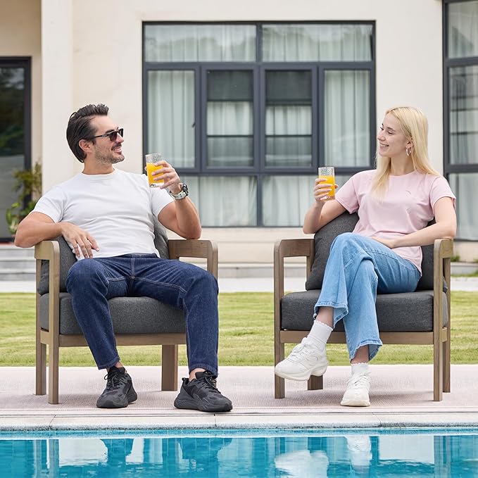 Outdoor Furniture Set, Metal Modern Outside Furniture - Image 7