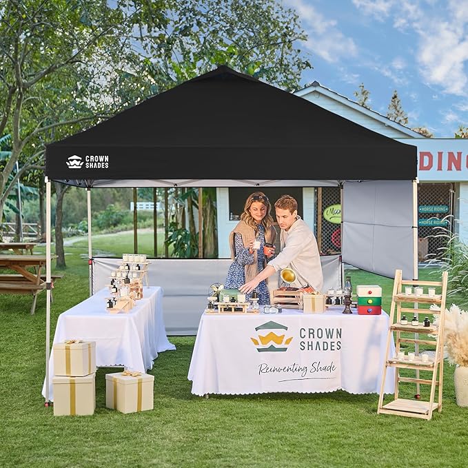 CROWN SHADES 10x10 Pop up Canopy Tent Instant Canopy - Image 2