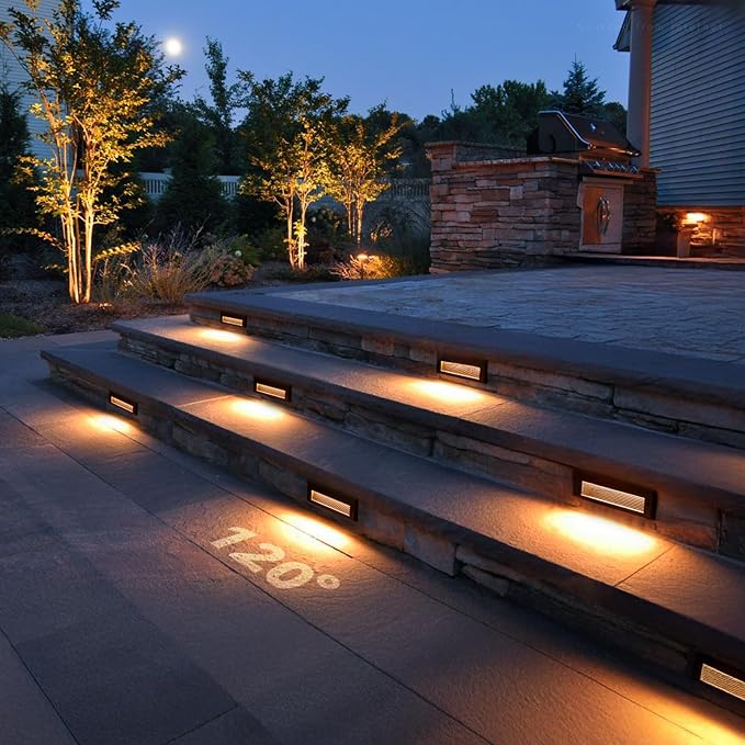 LEONLITE 5W/4W/3W Dimmable 5CCT Low Voltage LED Step Lights Outdoor, 9 Inch - Image 7