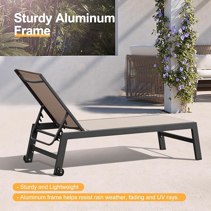 PURPLE LEAF Outdoor Chaise Lounge - Image 8