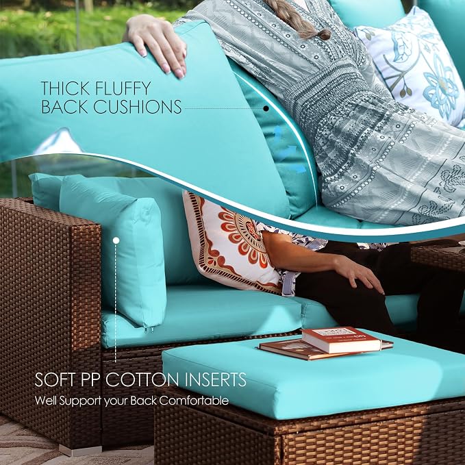 NICESOUL 11 Piece Outdoor Furniture Set - Image 8