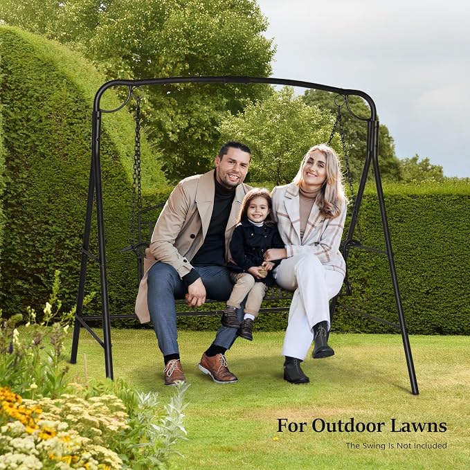 VINGLI Metal Porch Swing Frame, Heavy Duty 660 LBS Limit Steel Porch Swing Stand - Image 8