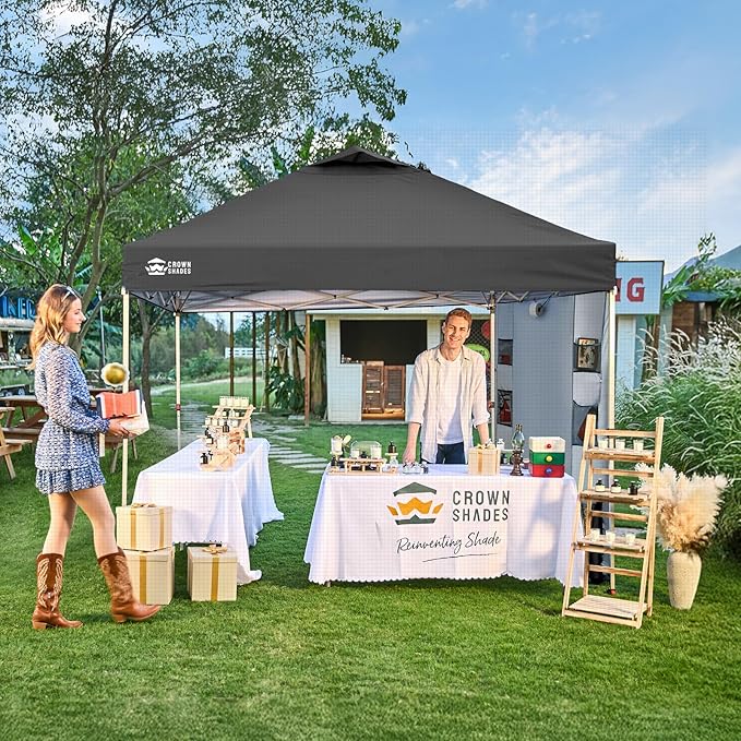 CROWN SHADES Canopy Tent 10x10 Pop Up Canopy Outdoor Shade - Image 3