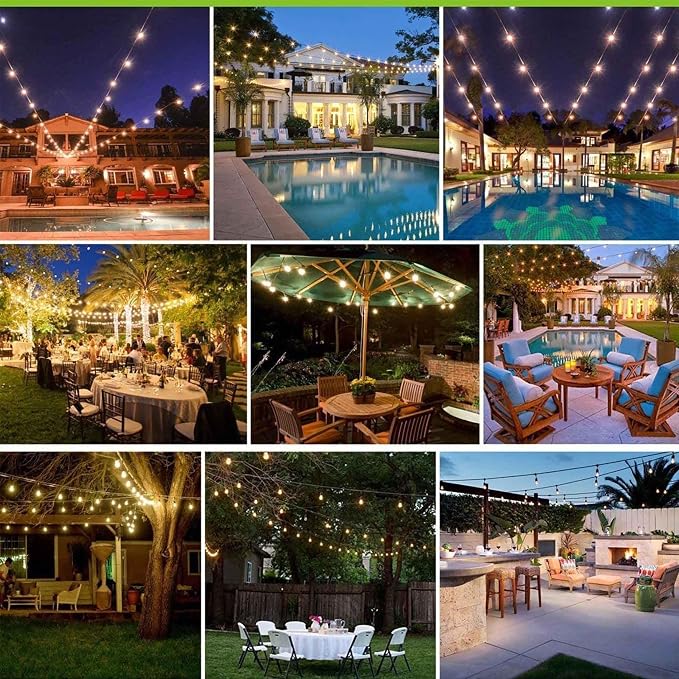 Banord Outdoor String Lights, 48FT Waterproof Patio Lights - Image 6