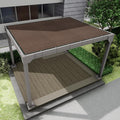 8'x 10' Sun Shade Cloth, Mocha Outdoor Pergola Shade Cover by Vexoria