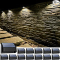 Solar Fence Lights, Warm White & RGB Fence Lights Outdoor Step Lights Outdoor by Yivsen
