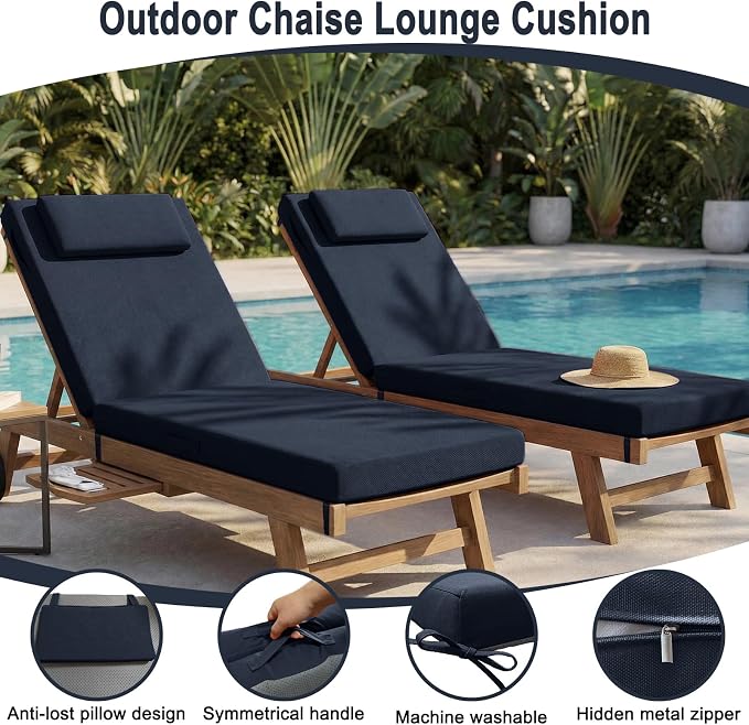 Outdoor Lounge Chair mat, 71 inches x 21 inches, Waterproof Chaise Lounge - Image 5