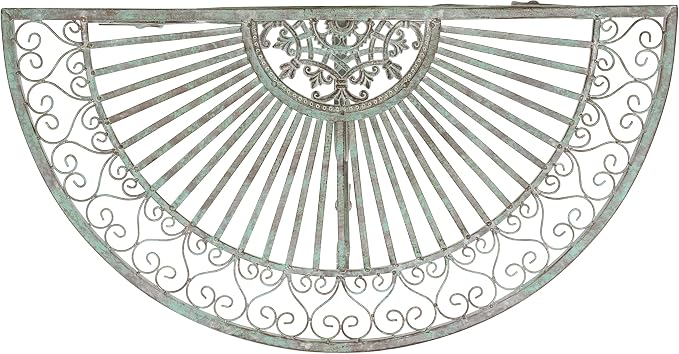 SAFAVIEH Outdoor Collection Annalist Victorian Scroll Antique Dark Green - Image 6