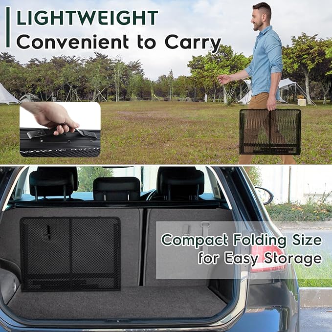 3 FT Folding Grill Table, Portable Camping Table - Image 6