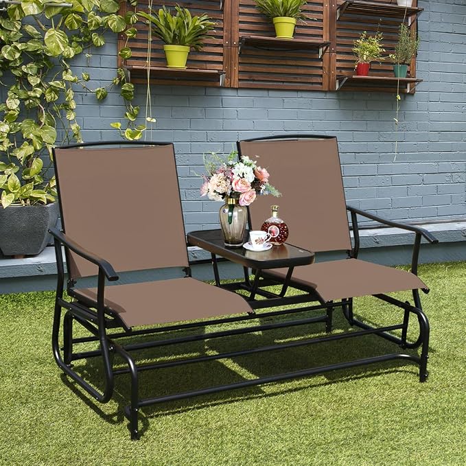Giantex Patio Bench Glider Chair - Image 2