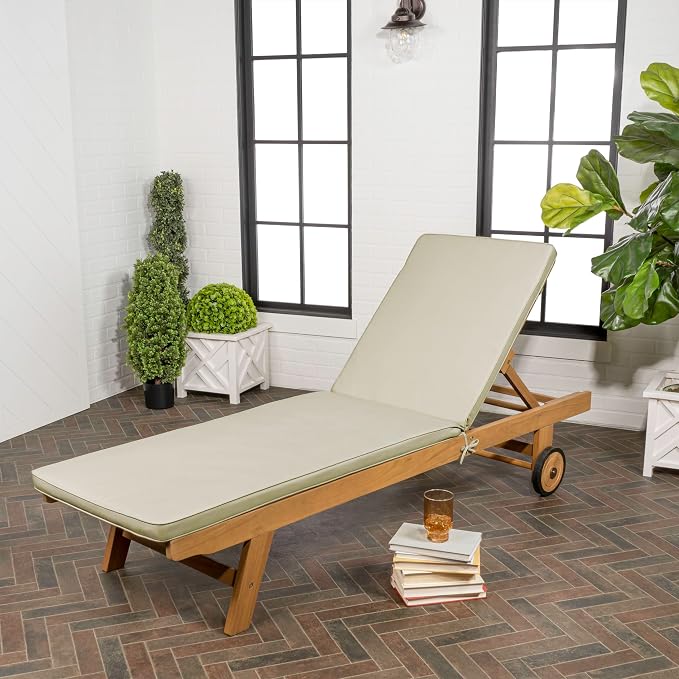 JONATHAN Y LNG1000E Mallorca 77.56"x23.62" Modern Classic Adjustable Acacia - Image 6