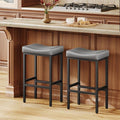 24 Inch Counter Height Bar Stools Set of 2, Compact Counter Stools by Vellorise