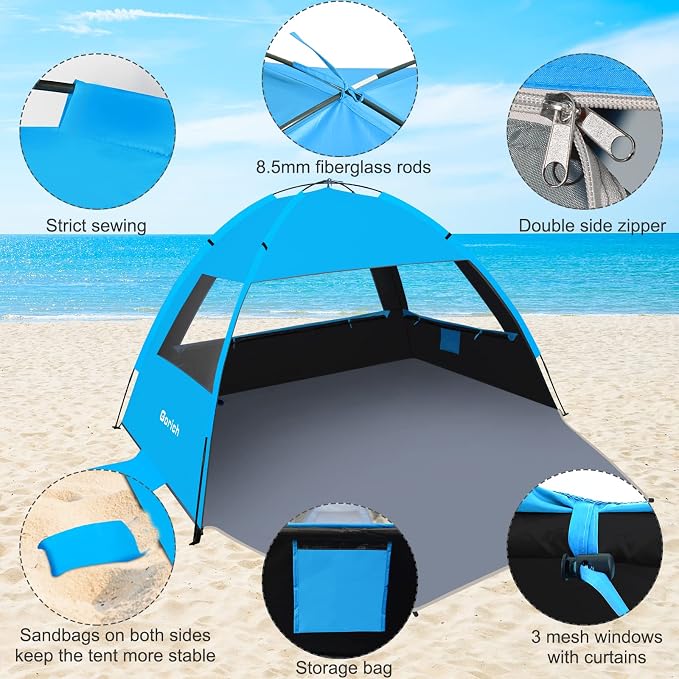 Gorich Beach Tent Sun Shelter for 3/4-5/6-7/8-10 Person - Image 5
