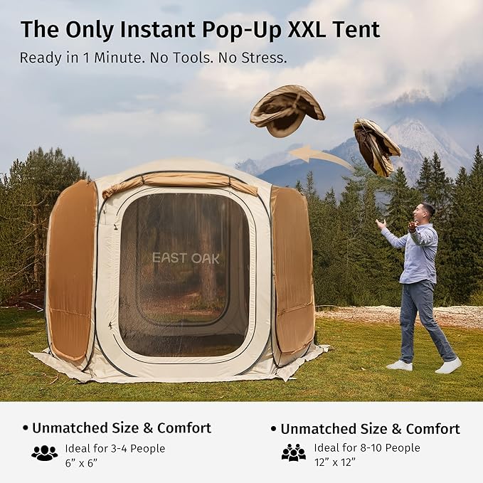 East Oak 12×12 FT Pop Up Canopy Tent - Image 2