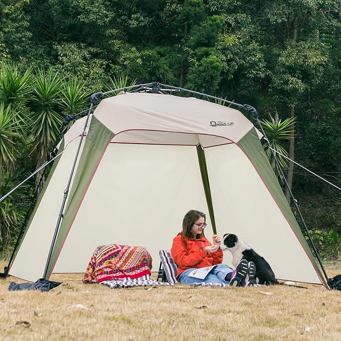 Sunwall for Instant Camping Canopy Shade Tent 8.2' X 8.2', Detachable Flap Sun - Image 6