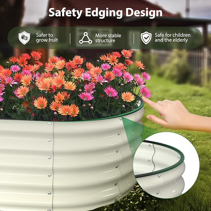 Raised Garden Bed Kit, Large Metal Raised Beds - Image 2