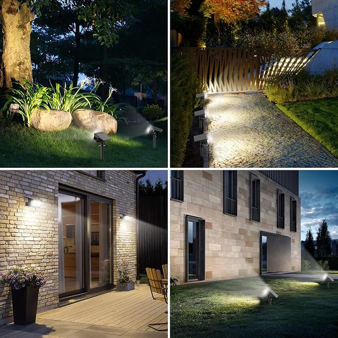 Solar Spot Lights Outdoor, Solar Lights Outdoor IP65 Waterproof, 3 Modes Solar - Image 5