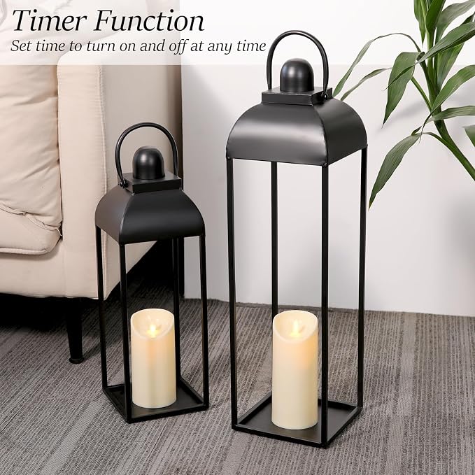 25'' 19'' Lanterns Decorative Outdoor Indoor, Christmas Lantern - Image 4
