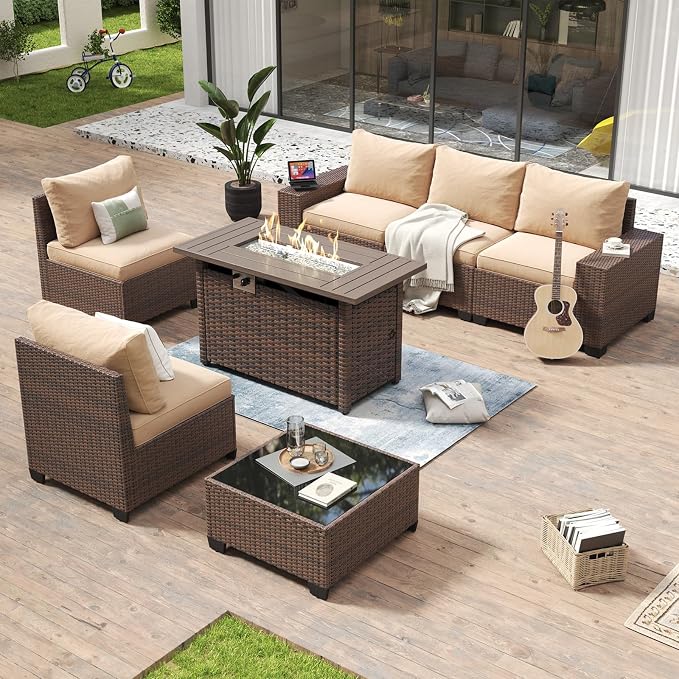 Aoxun 7 Piece Patio Furniture Set - Image 7